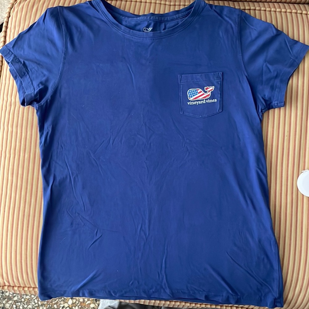 Vineyard vines blue short sleeve tee size small